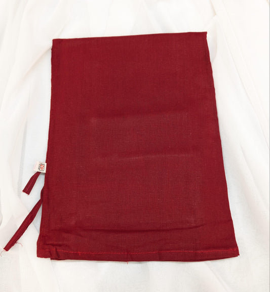 100% Cotton red petticoat, no pleats