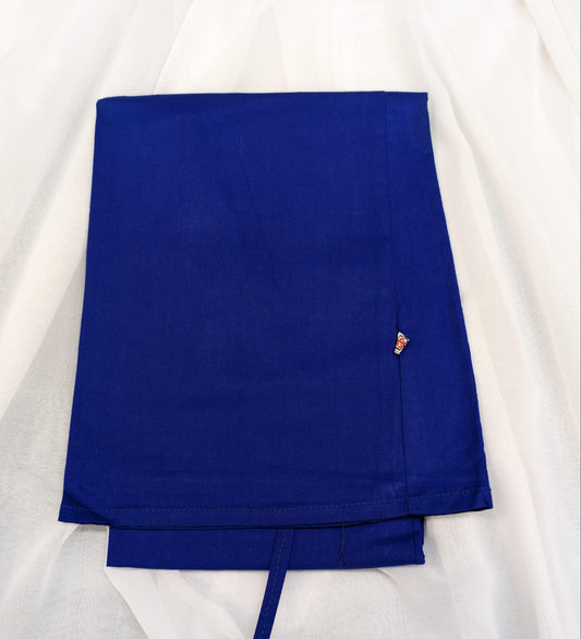 100% Cotton royal blue petticoat, no pleats