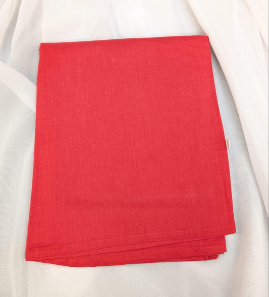 100% Cotton bright red petticoat, no pleats